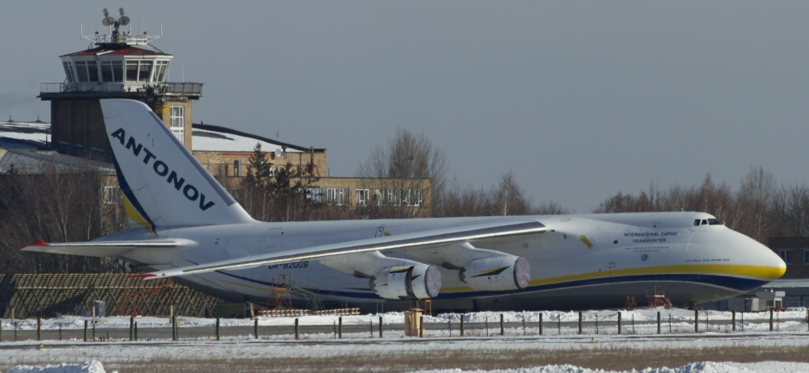 Ан-124 в Гостомелі. 2018 рік.